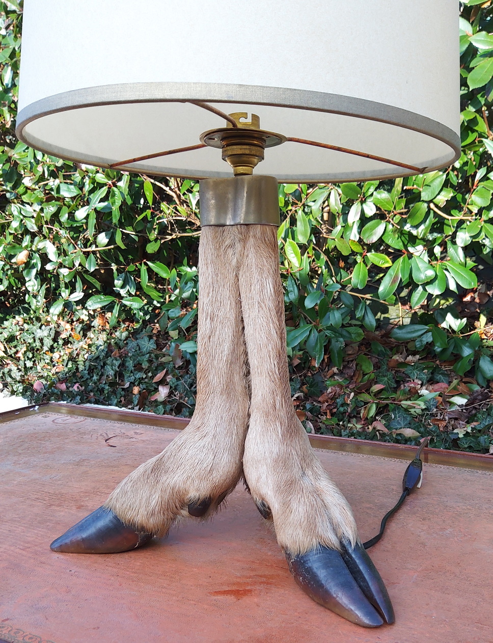 A 'Pied de Biche' Lamp